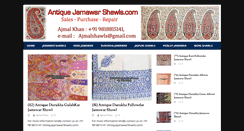 Desktop Screenshot of antiquejamawarshawls.com